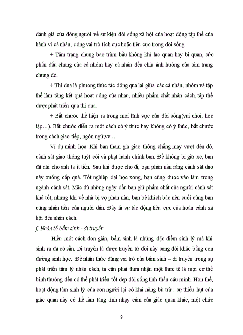 image for page Vai trò của các yếu tố đến sự hình thành và phát triển nhân cách Liên hệ thực tế