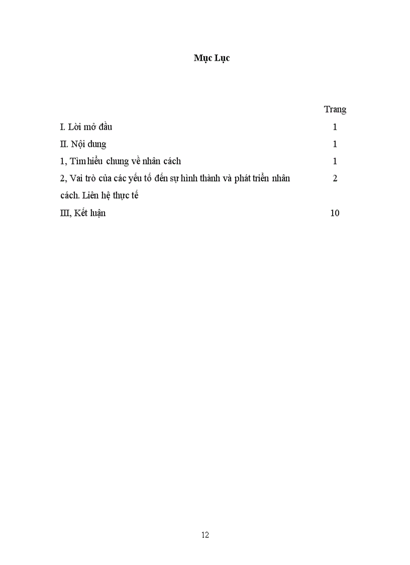 image for page Vai trò của các yếu tố đến sự hình thành và phát triển nhân cách Liên hệ thực tế