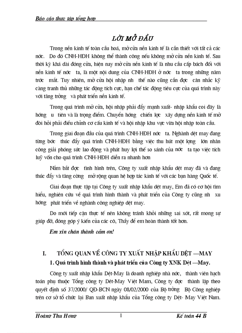 image for page Báo cáo thực tập tại công ty xuất nhập khẩu dệt may