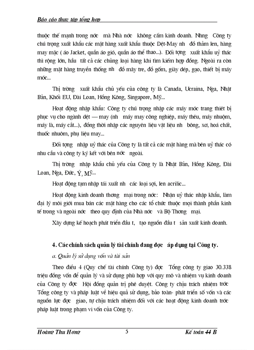 image for page Báo cáo thực tập tại công ty xuất nhập khẩu dệt may