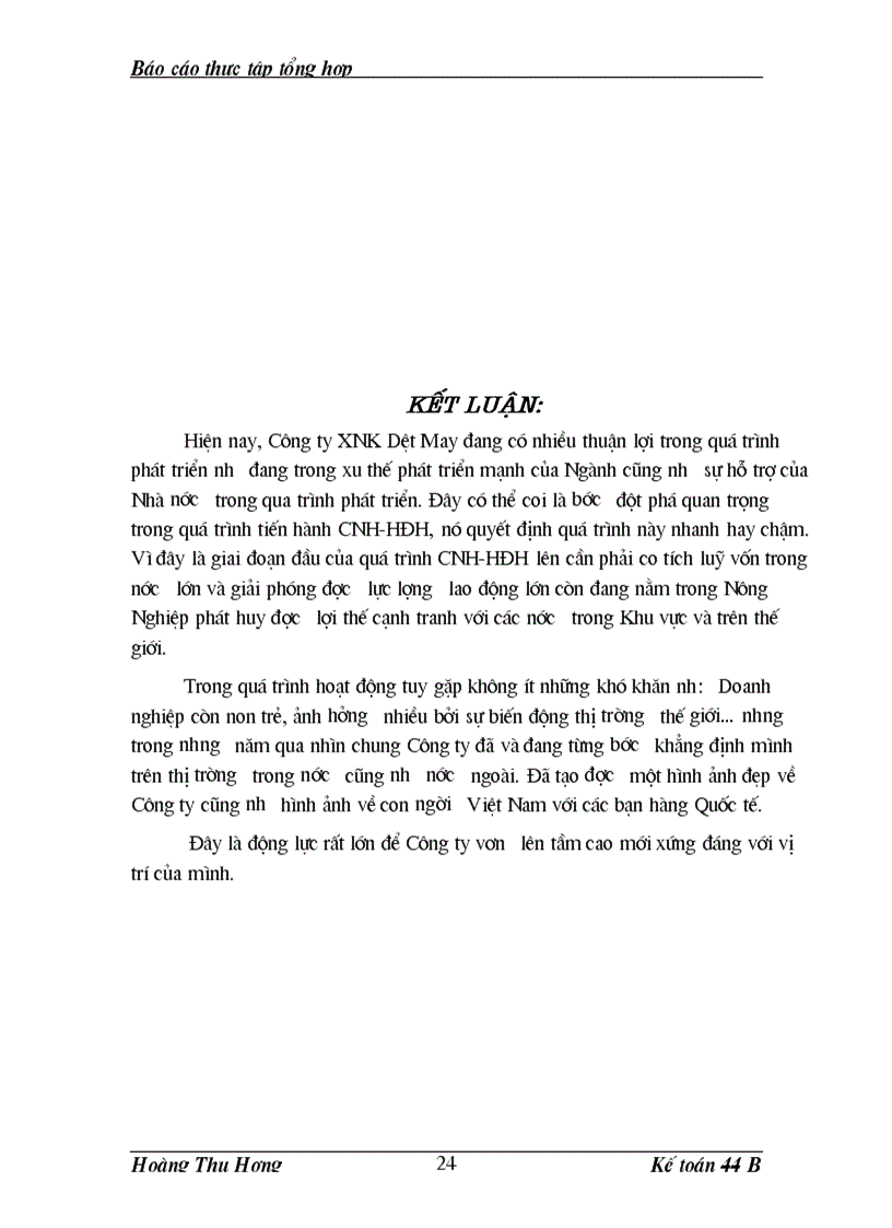 image for page Báo cáo thực tập tại công ty xuất nhập khẩu dệt may