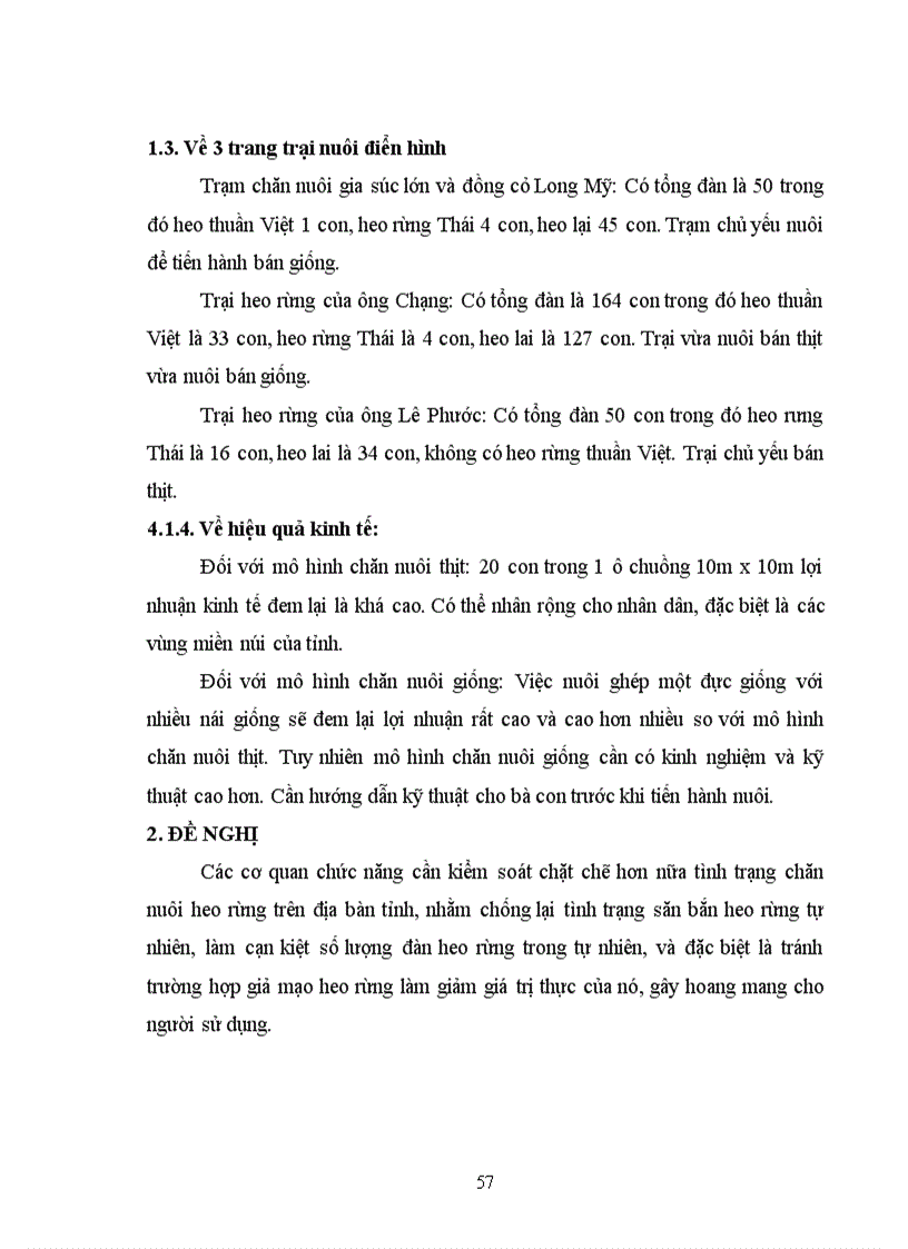 image for page Tìm hiểu và đánh giá hiệu quả chăn nuôi của các giống heo rừng tại tỉnh Bình Định