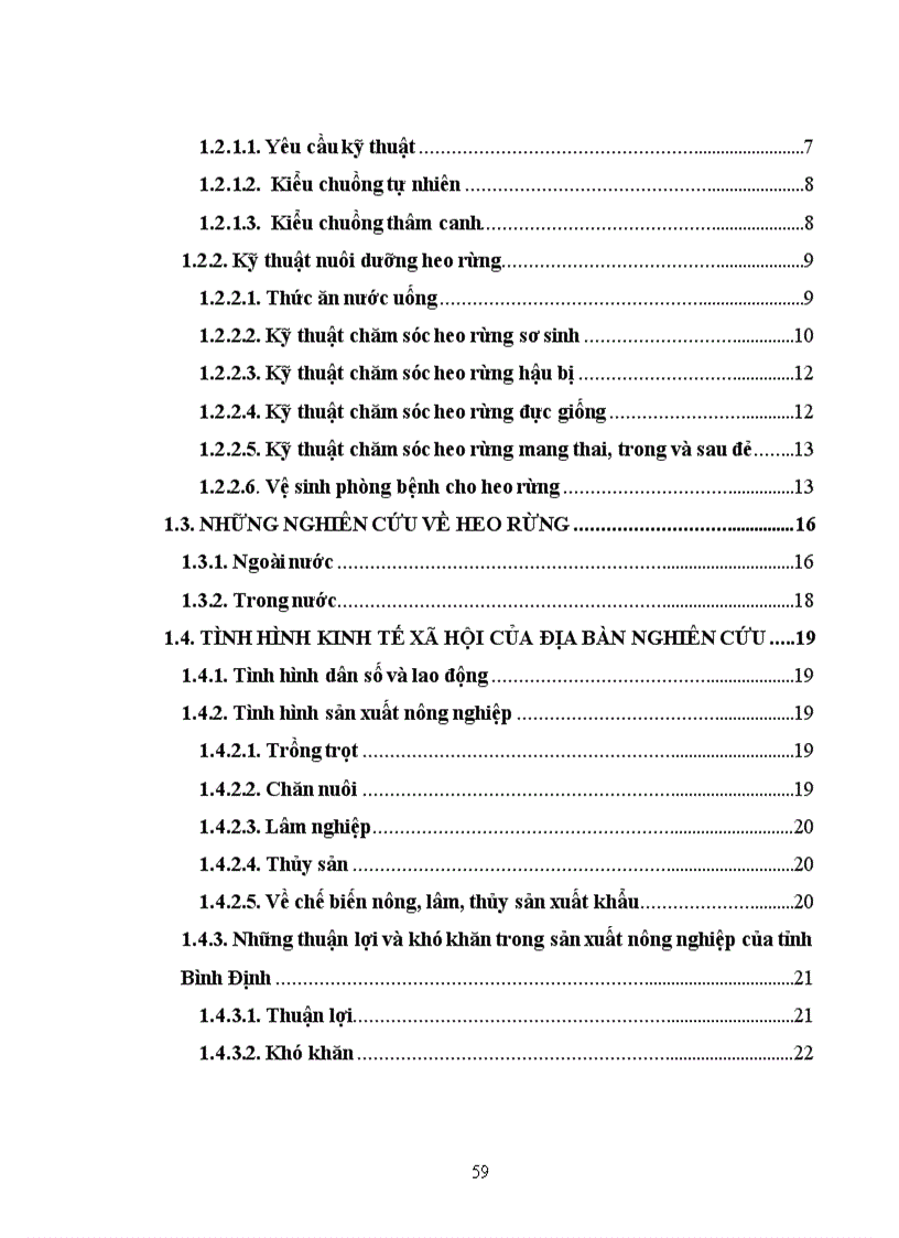 image for page Tìm hiểu và đánh giá hiệu quả chăn nuôi của các giống heo rừng tại tỉnh Bình Định