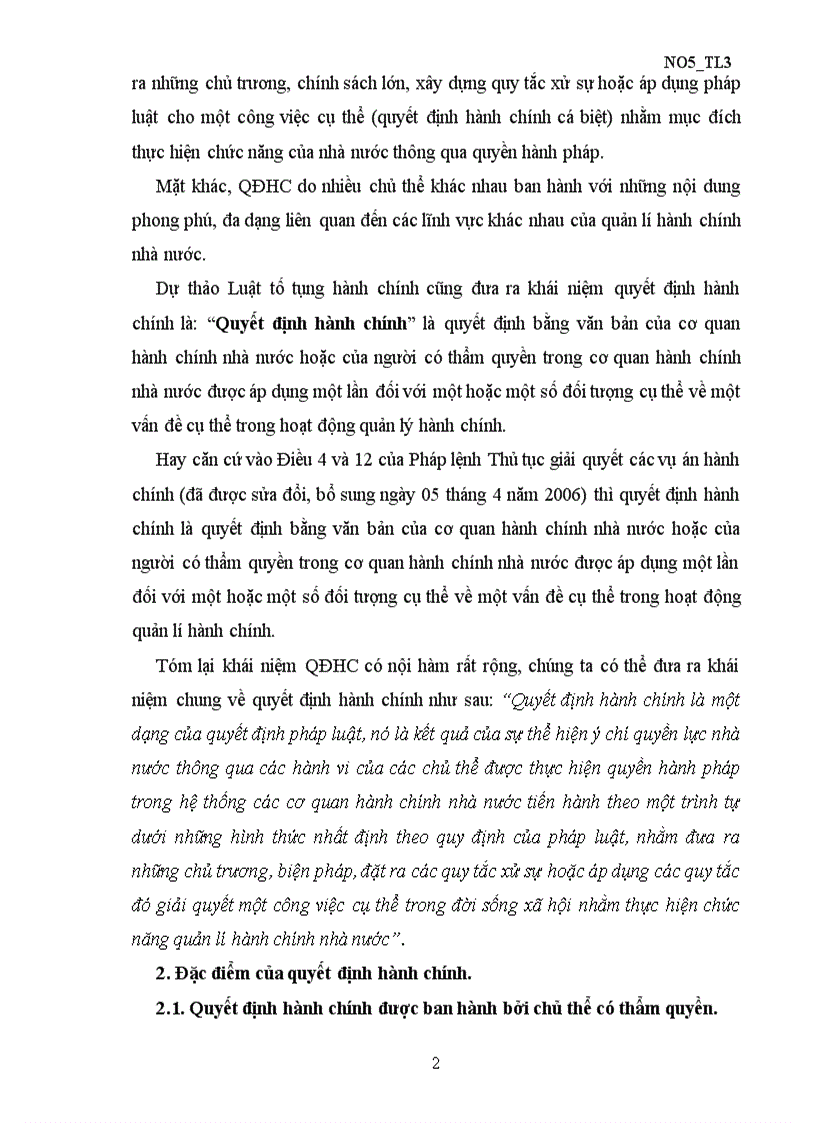 Phân tích để thấy rõ tầm quan trọng của quyết định hành chính trong quản lí hành chính nhà nước