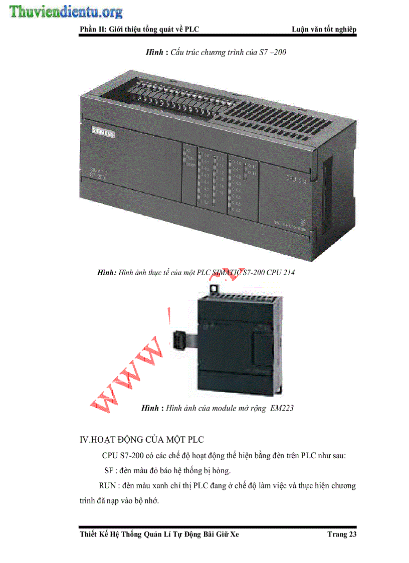 image for page Thiết kế hệ thống bãi giữ xe ôtô tự động