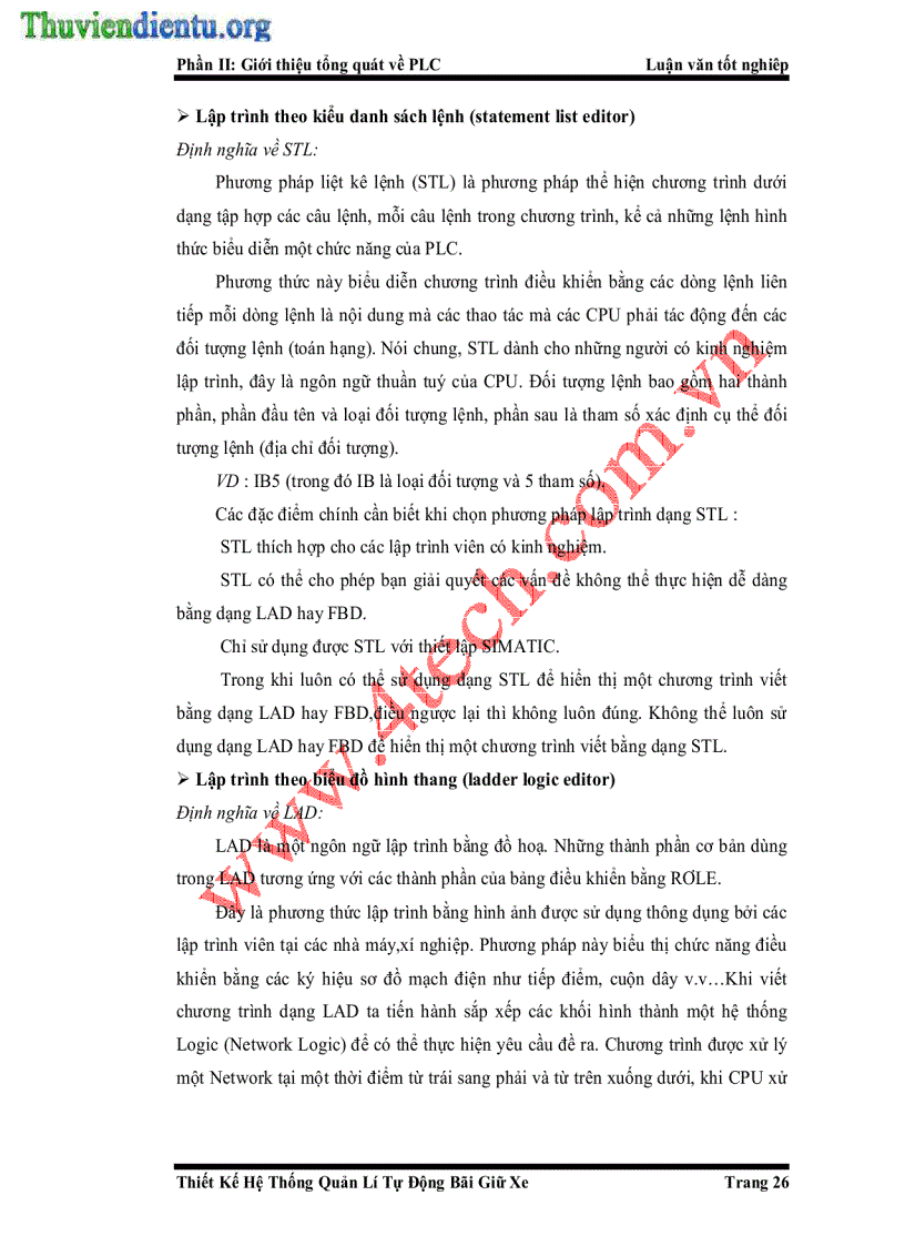 image for page Thiết kế hệ thống bãi giữ xe ôtô tự động