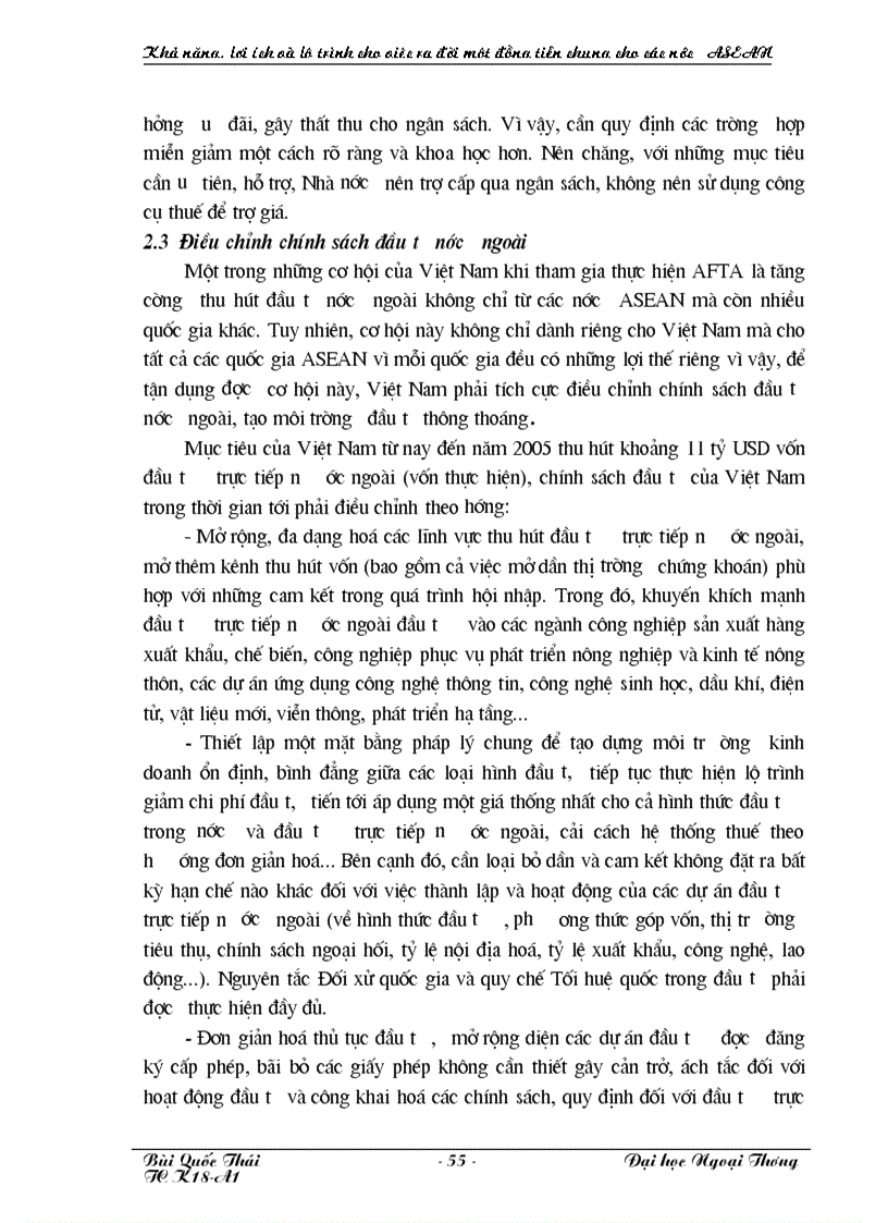 image for page Khả năng lợi ích và lộ trình cho việc ra đời một đồng tiền chung của các nước ASEAN