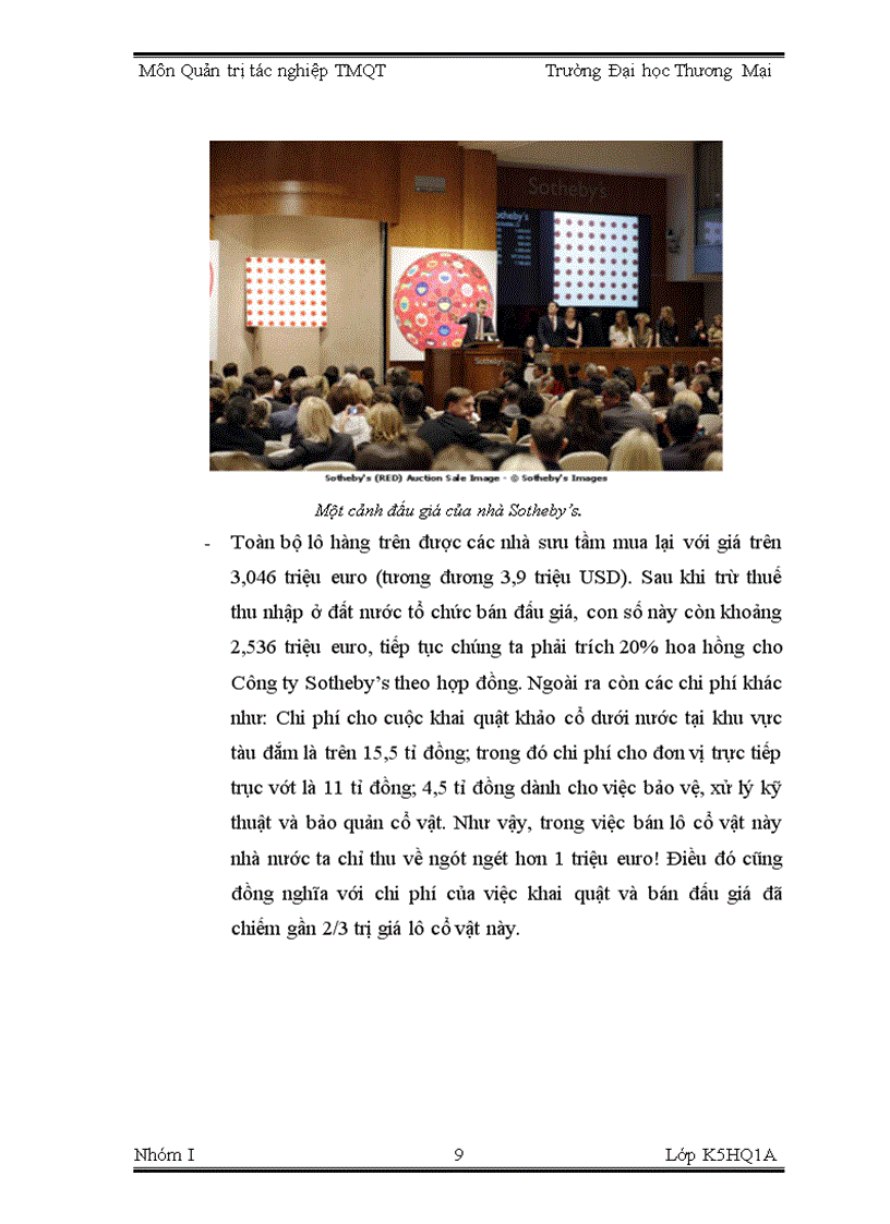 image for page Bài Thảo Luận Quản Trị Tác Nghiệp Thương Mại Quốc Tế Phân tích đấu giá quốc tế và hoạt động đấu giá quốc tế tại Việt Nam