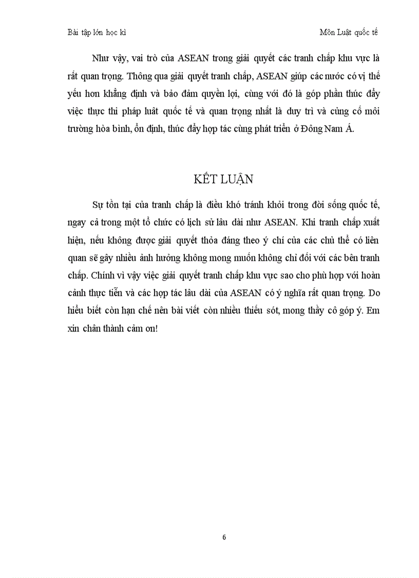 image for page Bình luận vai trò của ASEAN trong việc giải quyết các tranh chấp khu vực