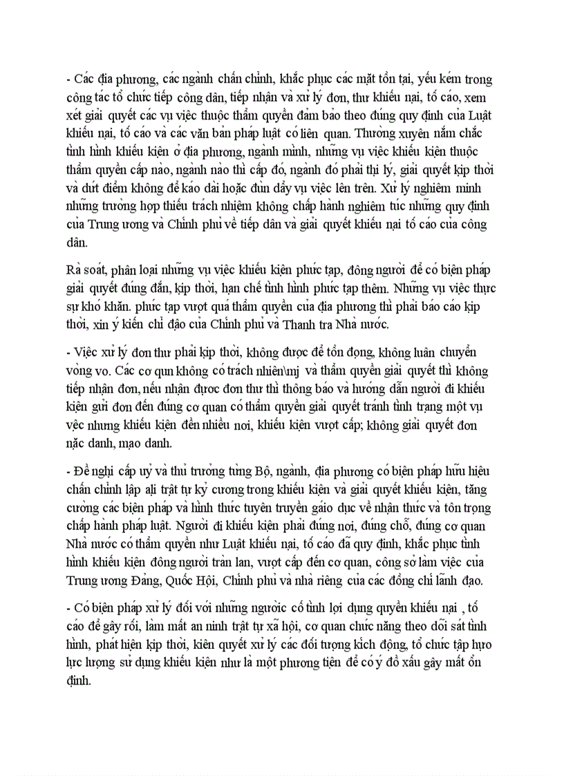 image for page Thực trạng công tác giải quyết khiếu nại tố cáo về đất đai kiến nghị