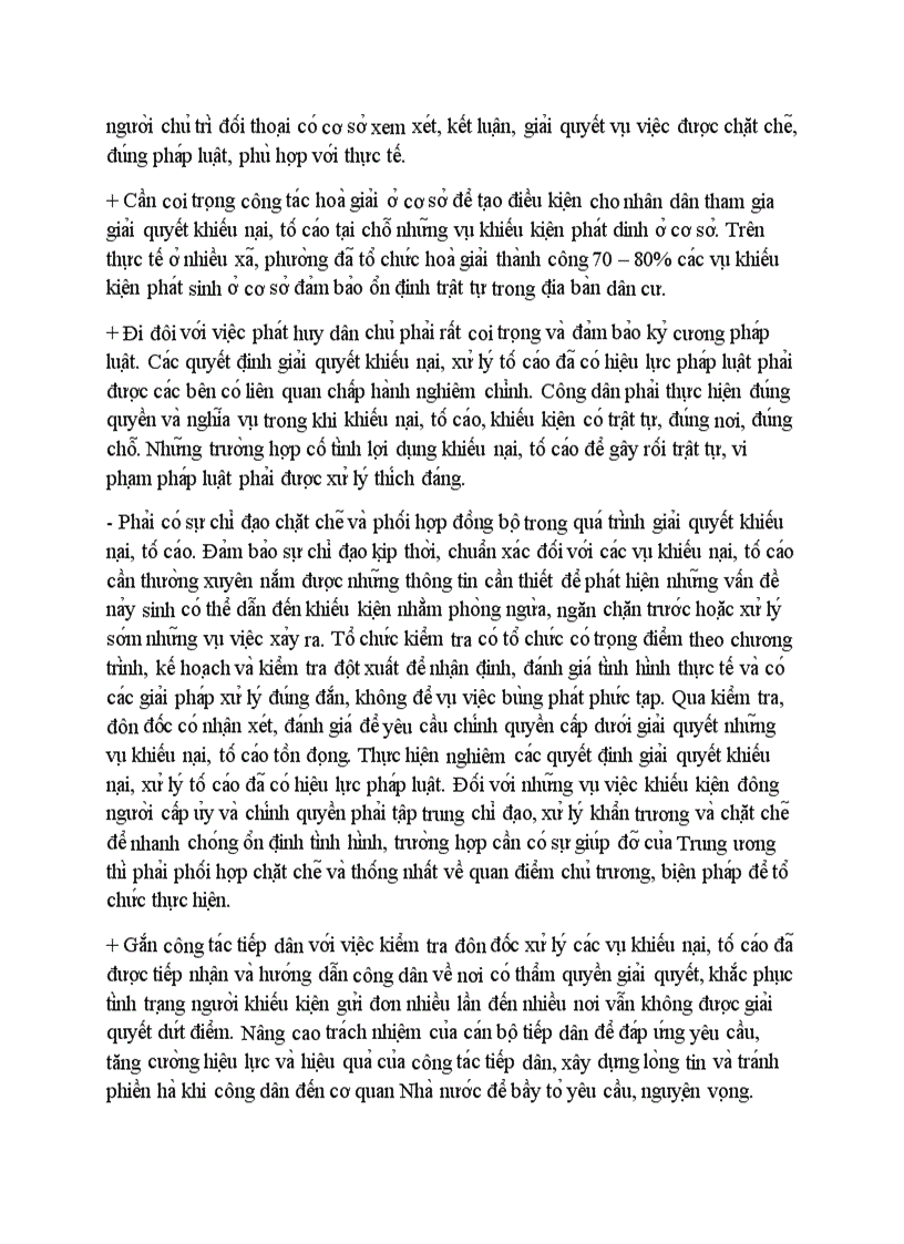 image for page Thực trạng công tác giải quyết khiếu nại tố cáo về đất đai kiến nghị