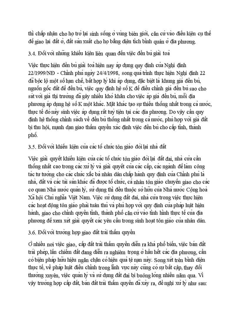 image for page Thực trạng công tác giải quyết khiếu nại tố cáo về đất đai kiến nghị