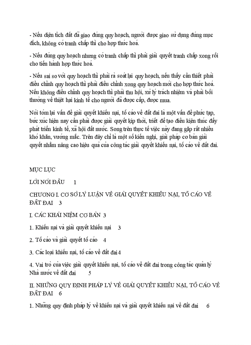 image for page Thực trạng công tác giải quyết khiếu nại tố cáo về đất đai kiến nghị