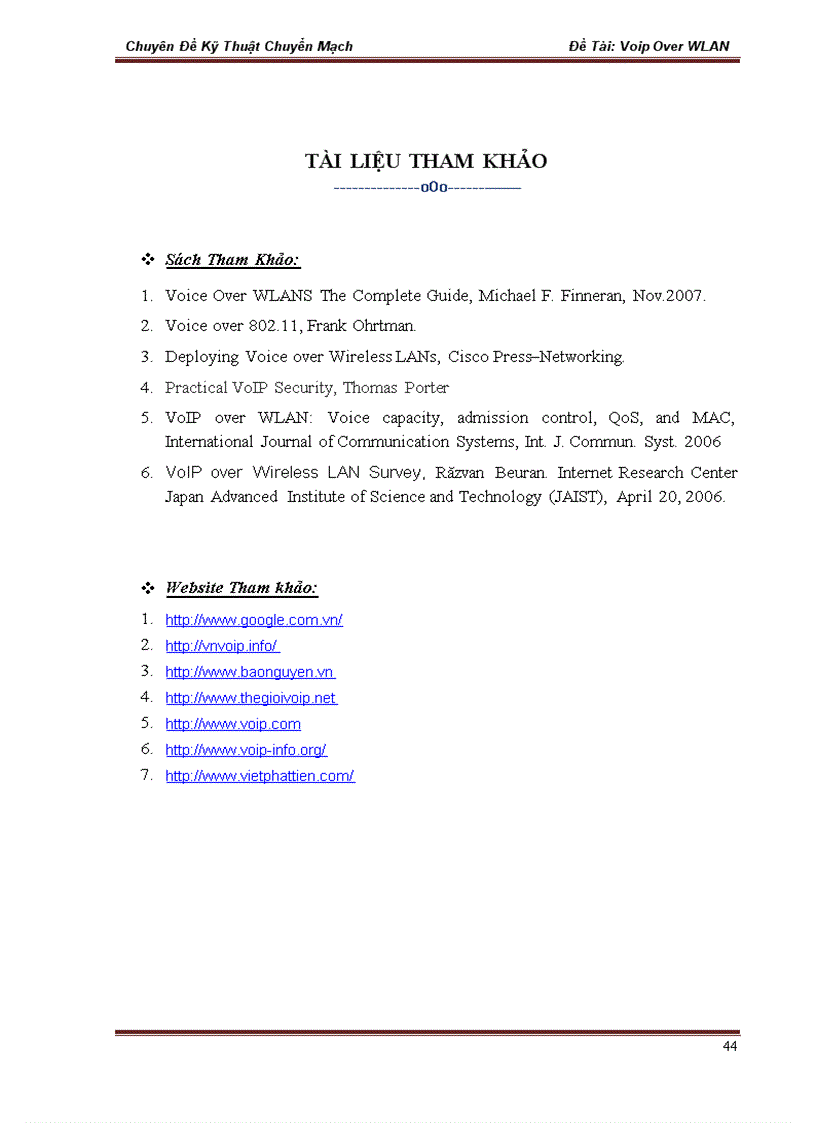 image for page Nghiên cứu công nghệ VOIP over WLAN