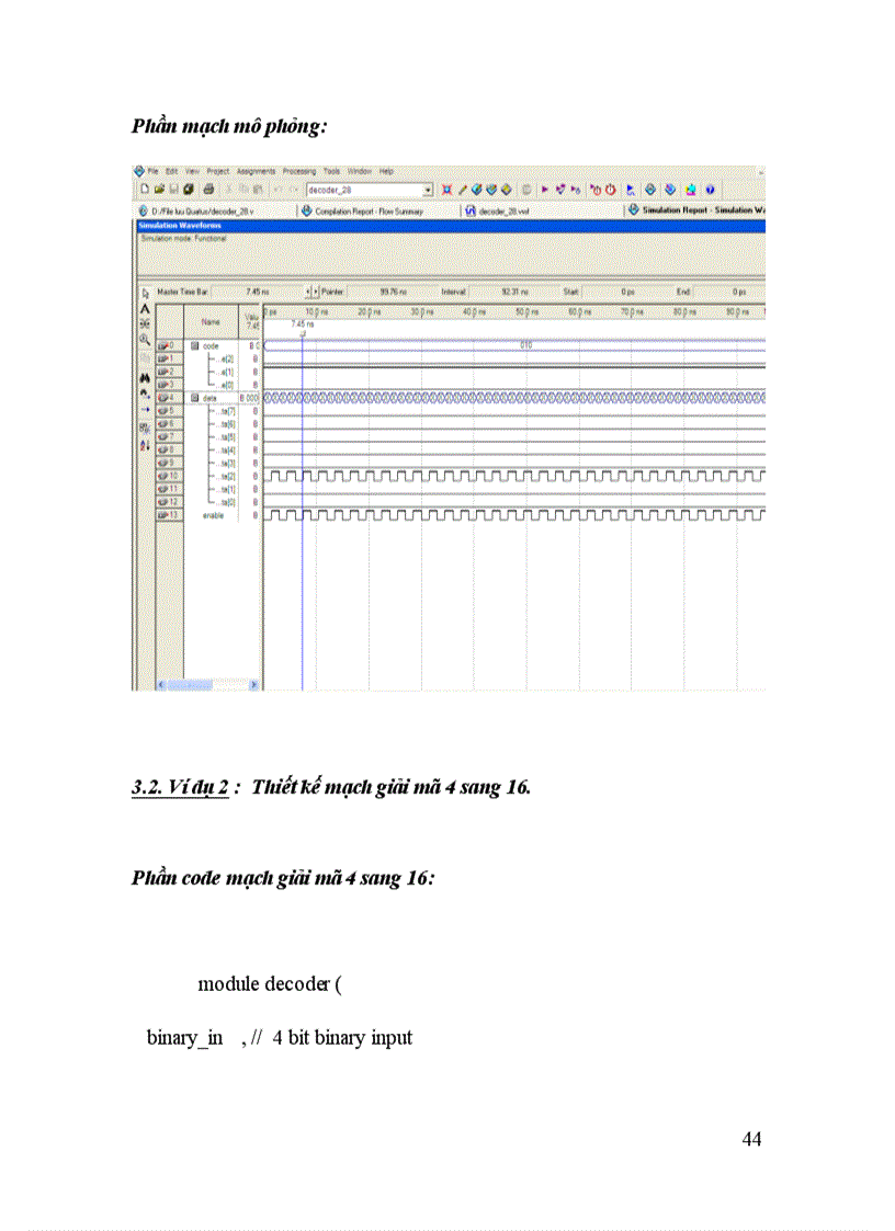 image for page Tổng quan về HDL VHDL Verilog và thiết kế bộ giải mã dùng verilog