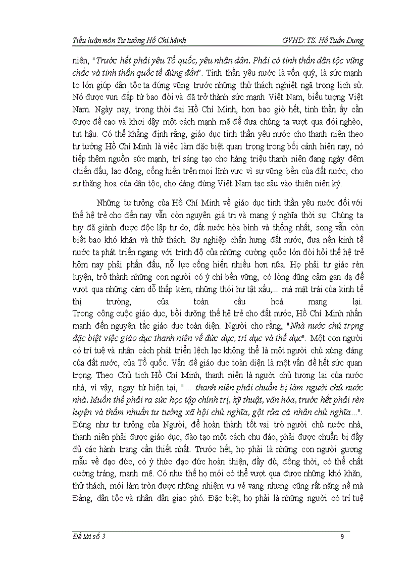 image for page Tìm hiểu tư tưởng Hồ Chí Minh về vấn đề thanh niên và vận dụng tư tưởng đó trong công tác đoàn hội sinh viên của trường Đại học Bách Khoa hiện nay