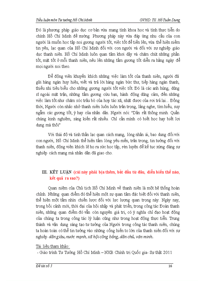 image for page Tìm hiểu tư tưởng Hồ Chí Minh về vấn đề thanh niên và vận dụng tư tưởng đó trong công tác đoàn hội sinh viên của trường Đại học Bách Khoa hiện nay