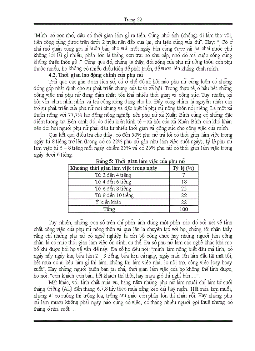image for page Hiệu quả của một số chính sách hỗ trợ cho phụ nữ nông thôn phát triển kinh tế Nghiên cứu tại xã Xuân Bình Sông cầu Phú Yên