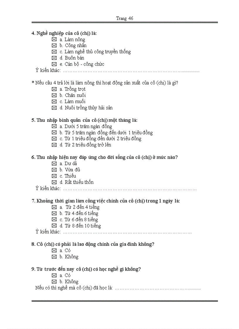 image for page Hiệu quả của một số chính sách hỗ trợ cho phụ nữ nông thôn phát triển kinh tế Nghiên cứu tại xã Xuân Bình Sông cầu Phú Yên