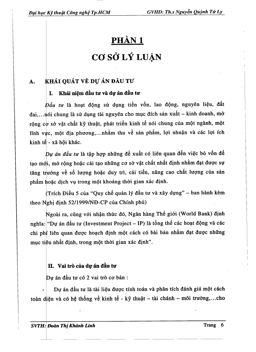 image for page Phân tích hiệu quả của kinh tế tài chính dự án đầu tư siêu thị BD Mart Sóng Thần của doanh nghiệp tư nhân dịch vụ và thương mại Hải Long