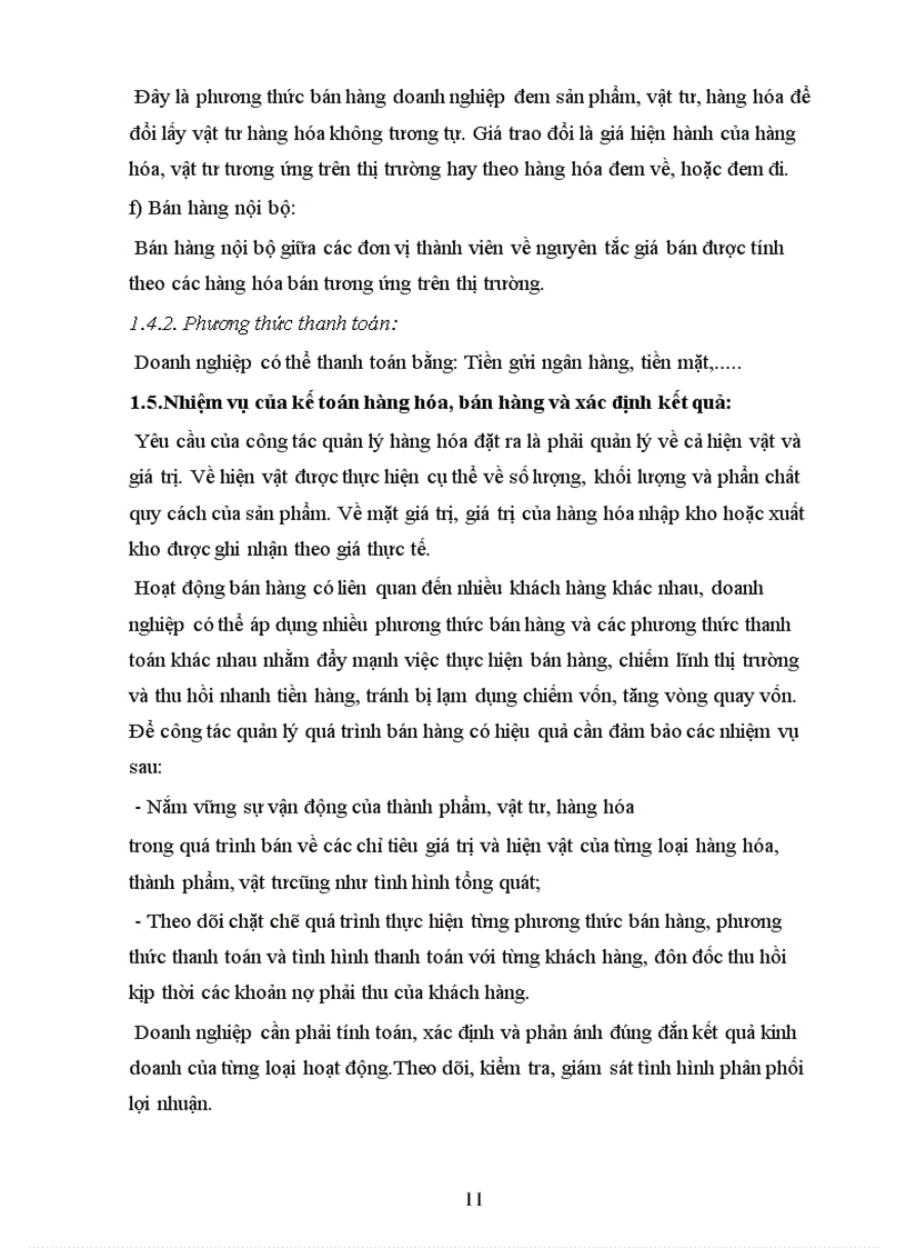 image for page Kế Toán Hàng Hóa Bán Hàng Và xác định kết quả bán hàng Của Doanh Nghiệp
