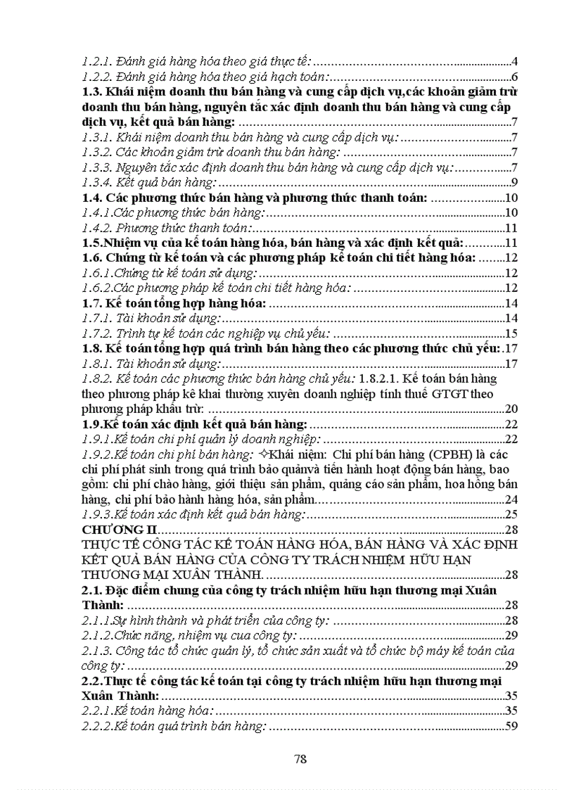 image for page Kế Toán Hàng Hóa Bán Hàng Và xác định kết quả bán hàng Của Doanh Nghiệp