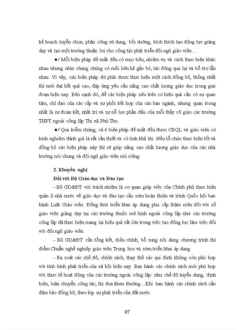 image for page Biện pháp phát triển đội ngũ giáo viên của Hiệu trưởng các trường THPT ngoài công lập Thị xã Phú Thọ tỉnh Phú Thọ