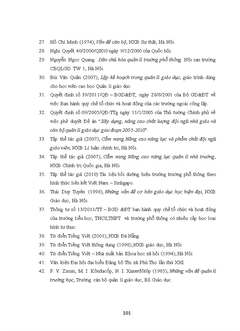 image for page Biện pháp phát triển đội ngũ giáo viên của Hiệu trưởng các trường THPT ngoài công lập Thị xã Phú Thọ tỉnh Phú Thọ