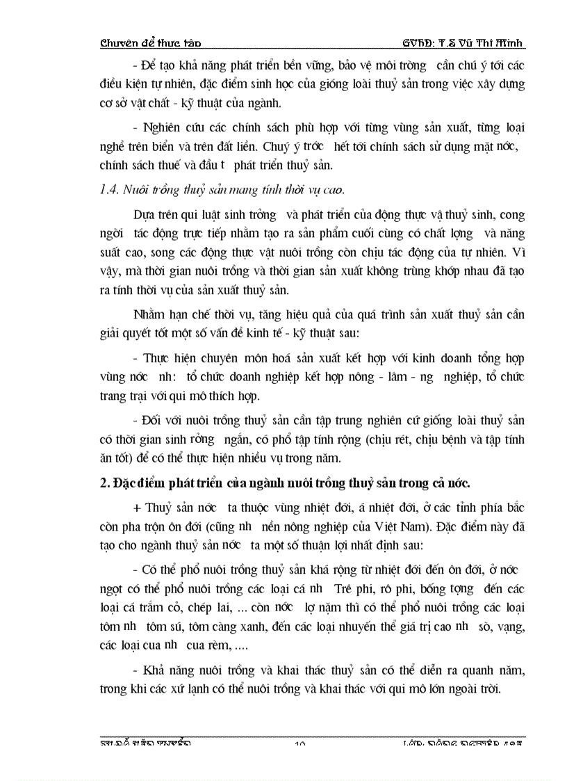 image for page Thực trạng và các giải pháp phát triển ngành nuôi trồng thuỷ sản huyện Giao Thuỷ tỉnh Nam Định