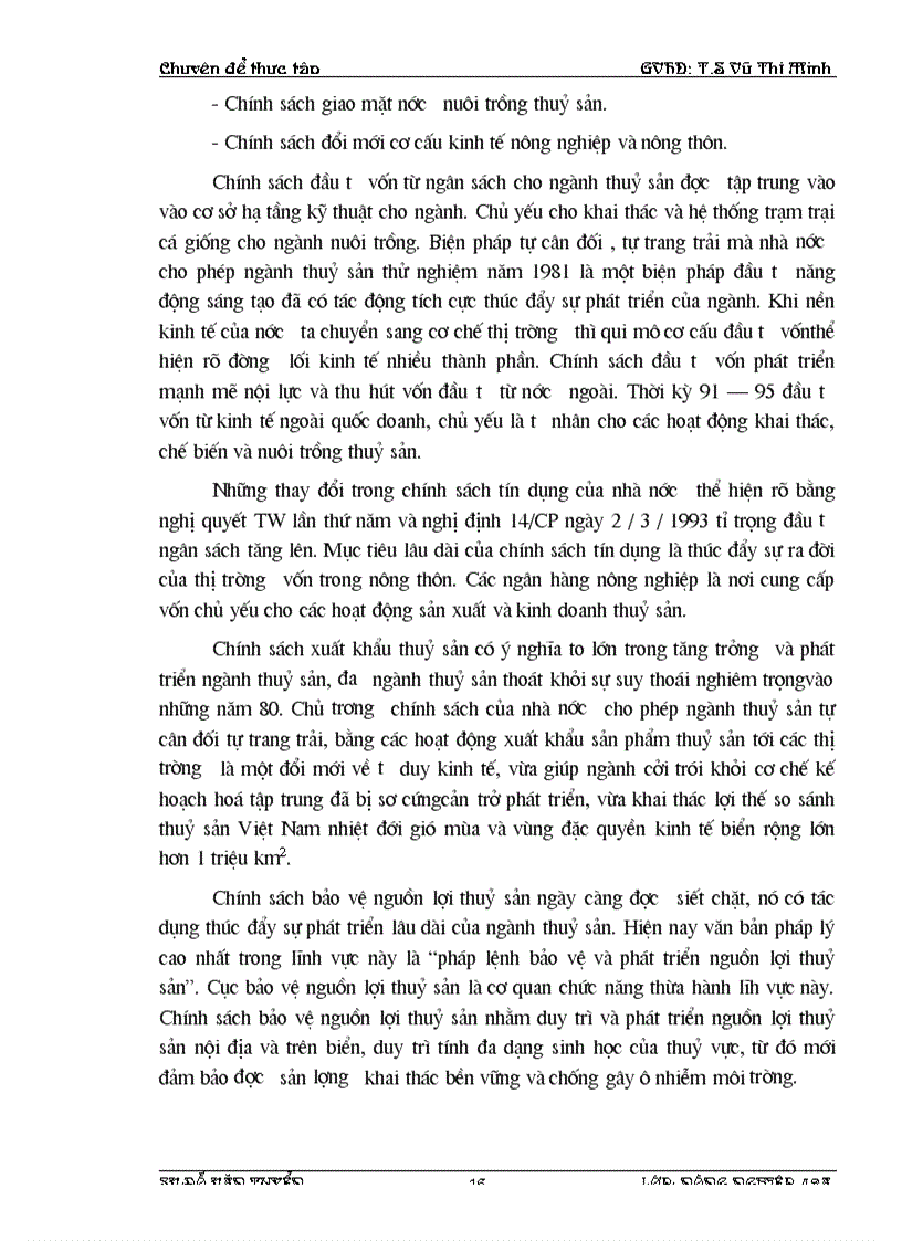 image for page Thực trạng và các giải pháp phát triển ngành nuôi trồng thuỷ sản huyện Giao Thuỷ tỉnh Nam Định