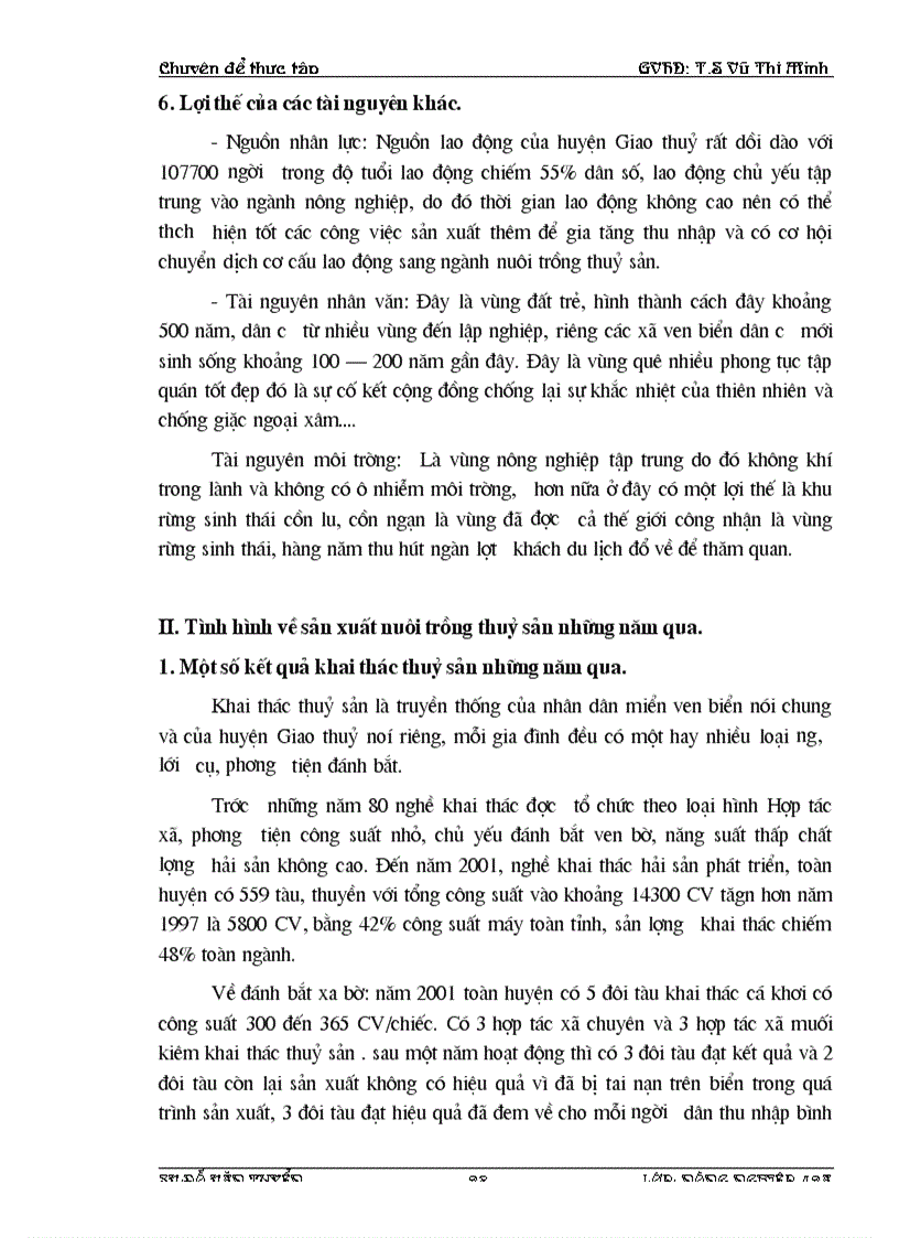 image for page Thực trạng và các giải pháp phát triển ngành nuôi trồng thuỷ sản huyện Giao Thuỷ tỉnh Nam Định