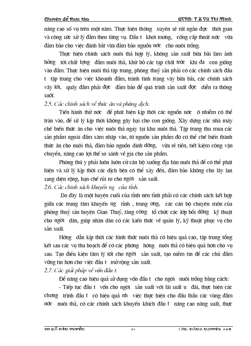 image for page Thực trạng và các giải pháp phát triển ngành nuôi trồng thuỷ sản huyện Giao Thuỷ tỉnh Nam Định