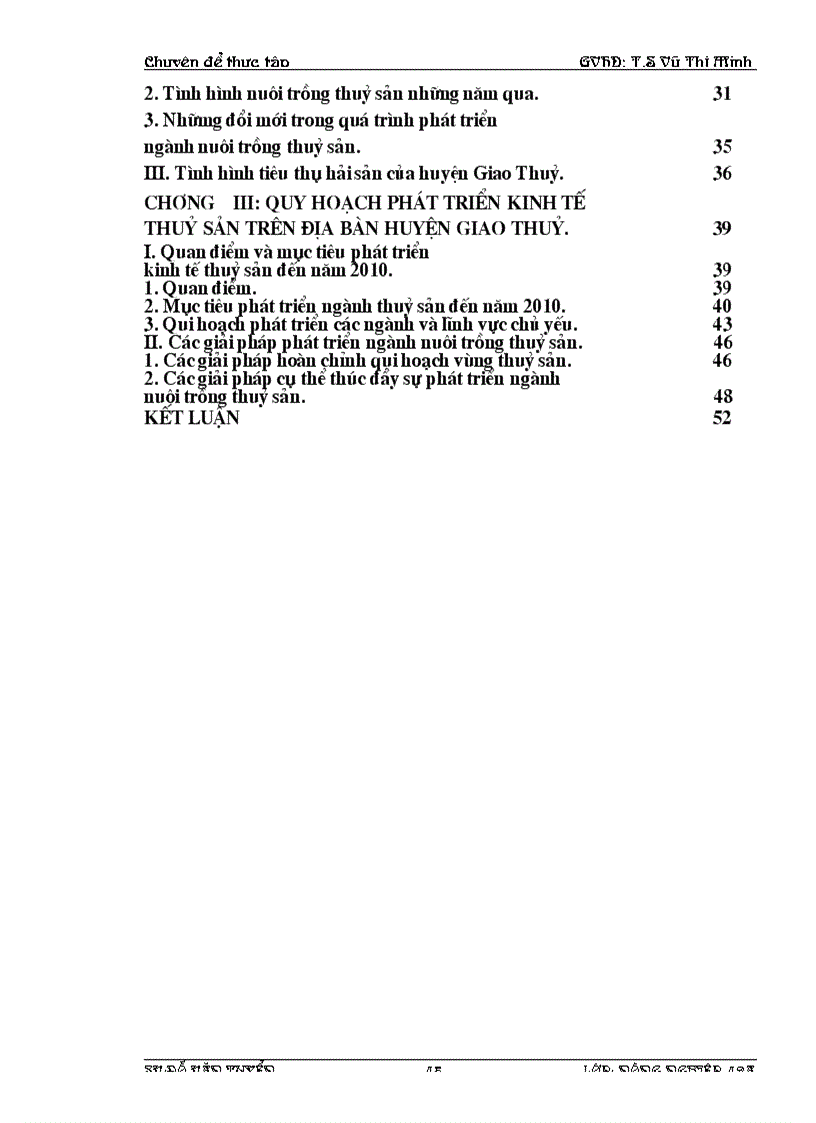 image for page Thực trạng và các giải pháp phát triển ngành nuôi trồng thuỷ sản huyện Giao Thuỷ tỉnh Nam Định