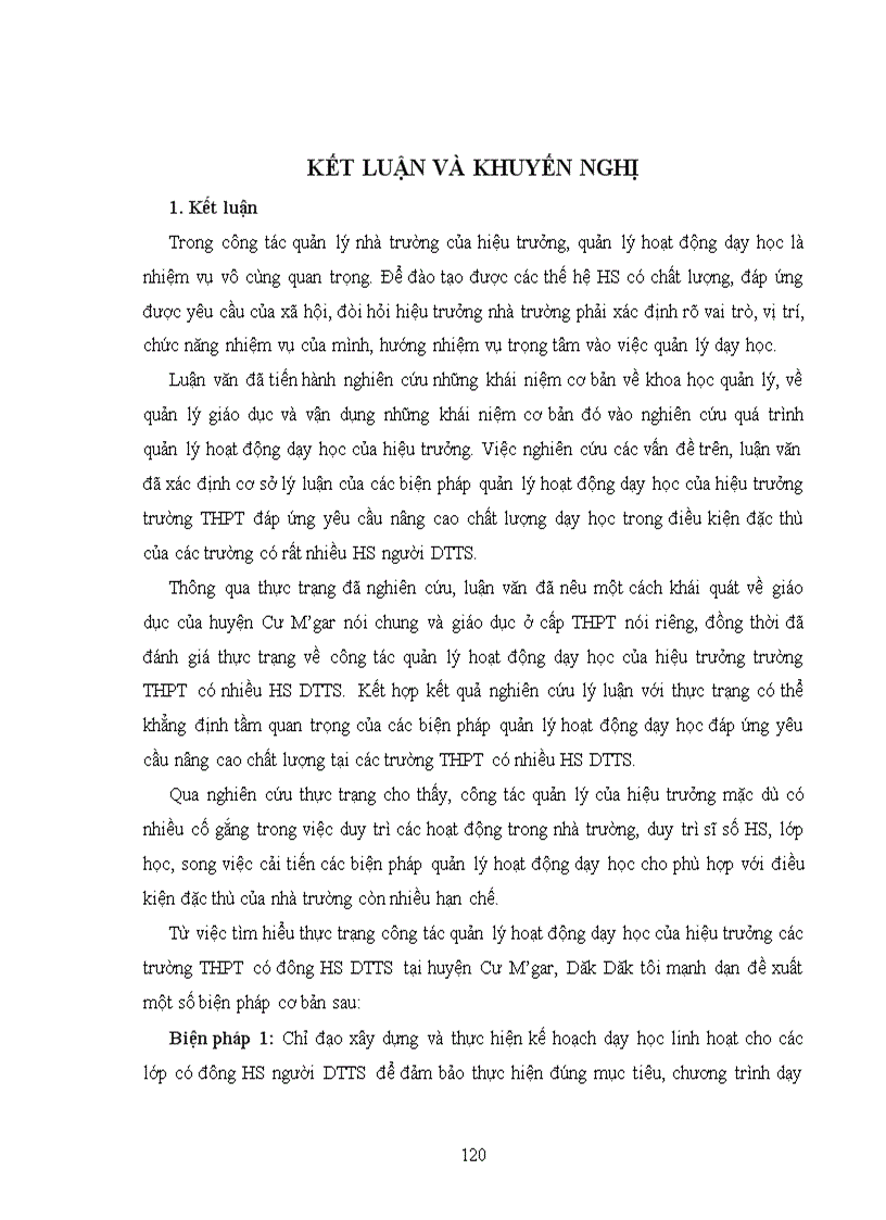 image for page Biện pháp quản lý hoạt động dạy học ở các trường THPT có HS dân tộc thiểu số tại huyện CưM gar tỉnh Dăk Lăk