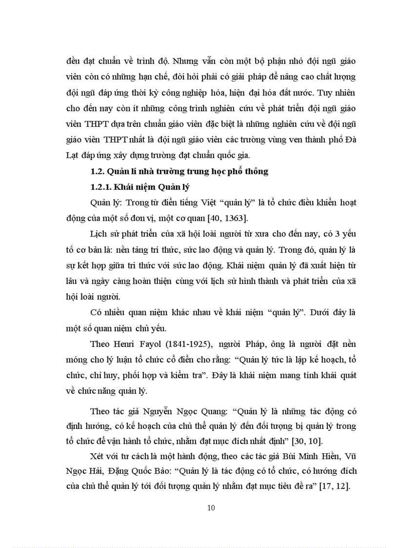 image for page Phát triển đội ngũ giáo viên các trường trung học phổ thông vùng ven thành phố Đà Lạt đáp ứng xây dựng trường chuẩn quốc gia