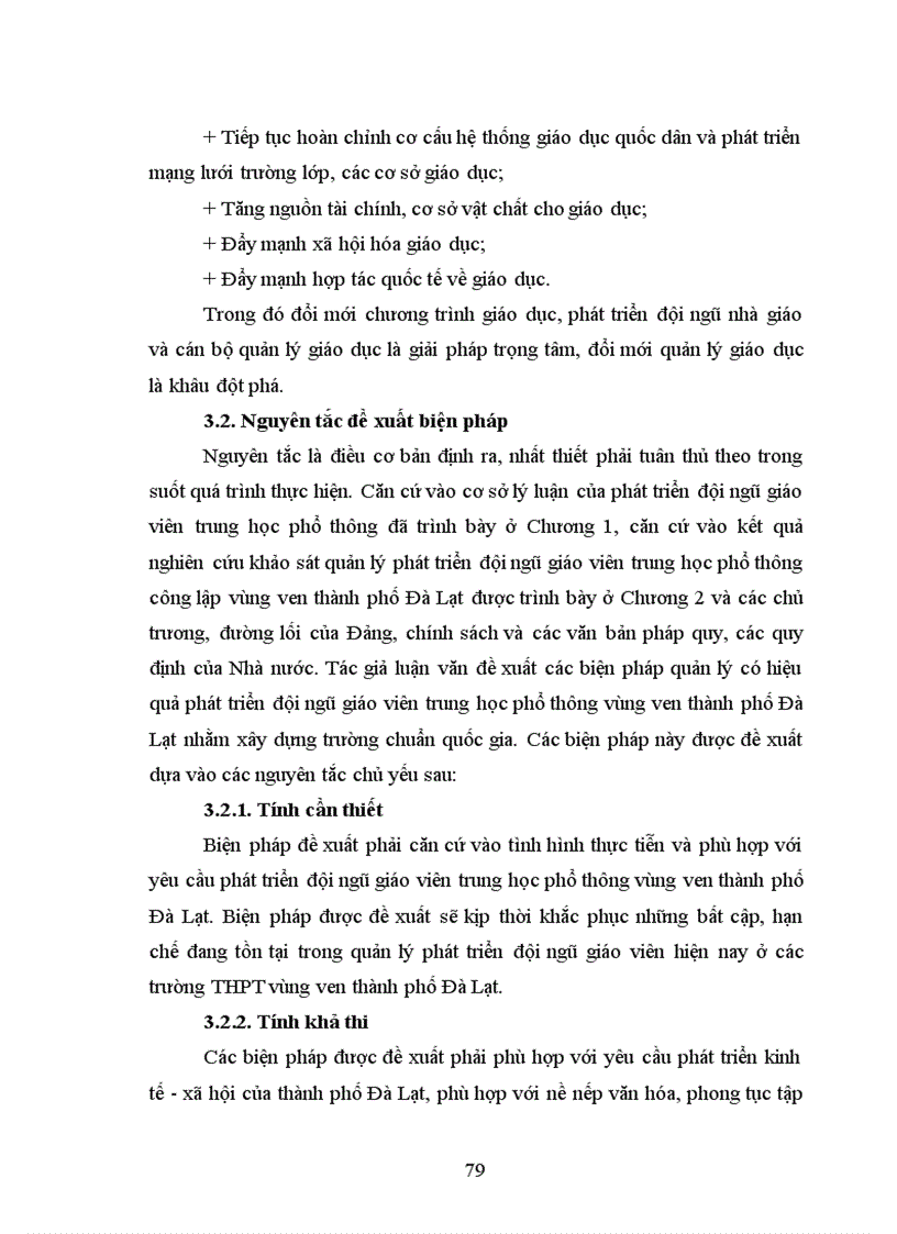 image for page Phát triển đội ngũ giáo viên các trường trung học phổ thông vùng ven thành phố Đà Lạt đáp ứng xây dựng trường chuẩn quốc gia