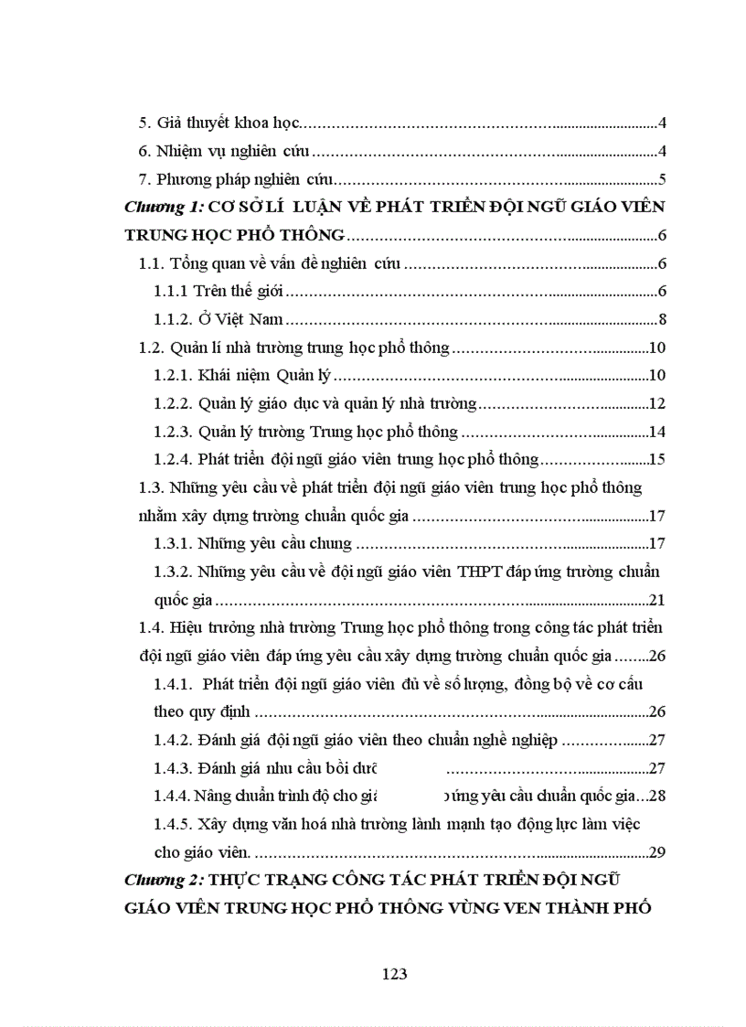 image for page Phát triển đội ngũ giáo viên các trường trung học phổ thông vùng ven thành phố Đà Lạt đáp ứng xây dựng trường chuẩn quốc gia