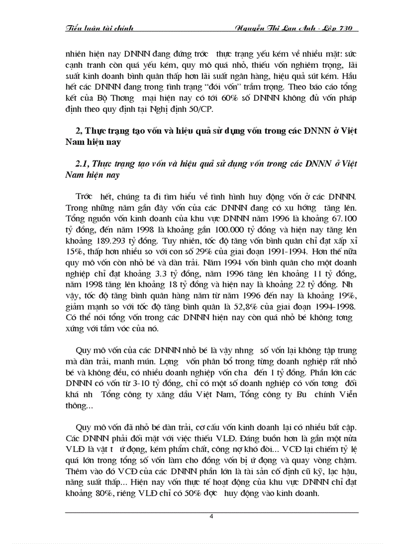 image for page Thực trạng tạo vốn và sử dụng vốn trong các DNNN ở Việt Nam hiện nay