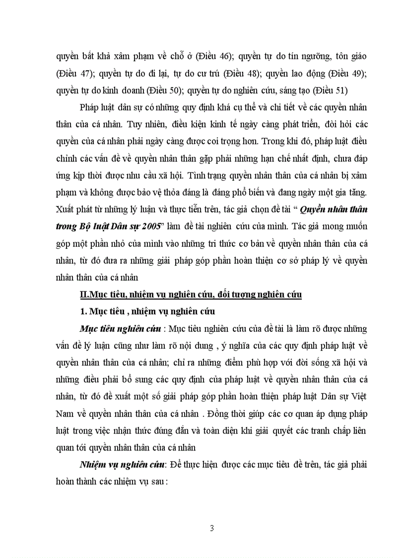 image for page Quy định của pháp luật dân sự về quyền nhân thân