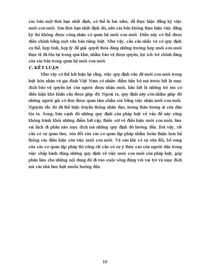 image for page Phân tích các điều kiện của việc nuôi con nuôi theo luật hôn nhân gia đình năm 2000 và đưa ra hạn chế giải phápp