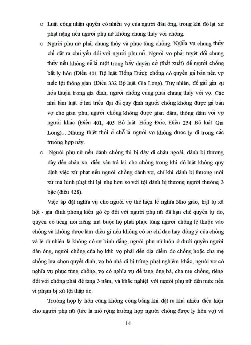 image for page Bài tập môn Luật bình đẳng giới Một số vấn đề về quyền của người phụ nữ trong pháp luật phong kiến Việt Nam