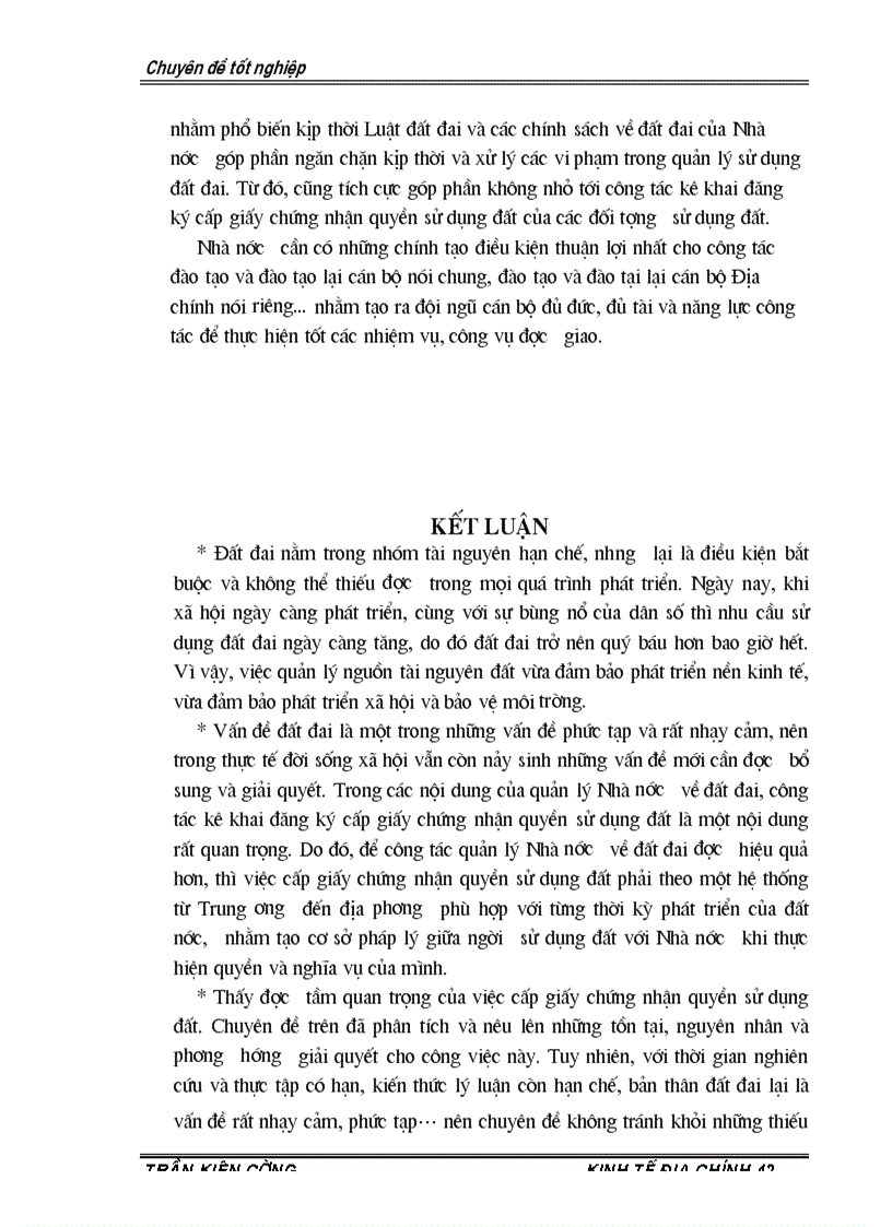 image for page Thực trạng và Giải pháp nhằm thúc đẩy việc cấp giấy chứng nhận quyền sử dụng đất trên địa bàn quận Cầu Giấy thành phố Hà Nội