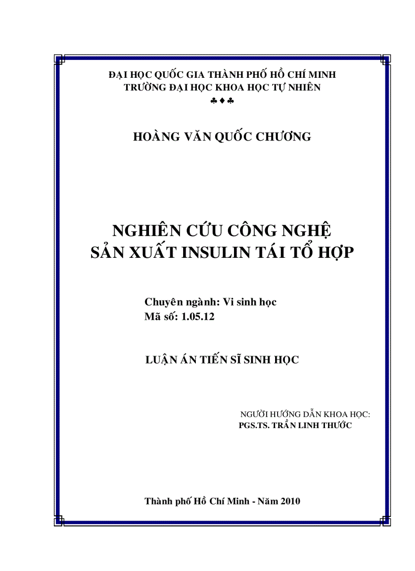 image for page Nghiên cứu công nghệ sản xuất insulin tái tổ hợp