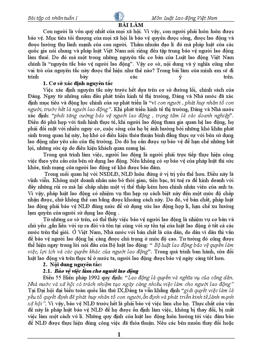image for page Khái niệm cơ sở vai trò và ý nghĩa của nguyên tắc bảo vệ người lao động