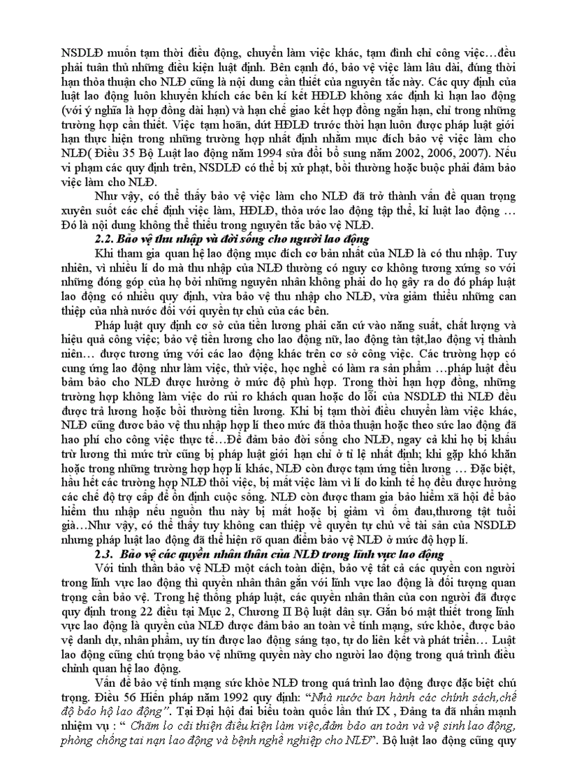 image for page Khái niệm cơ sở vai trò và ý nghĩa của nguyên tắc bảo vệ người lao động