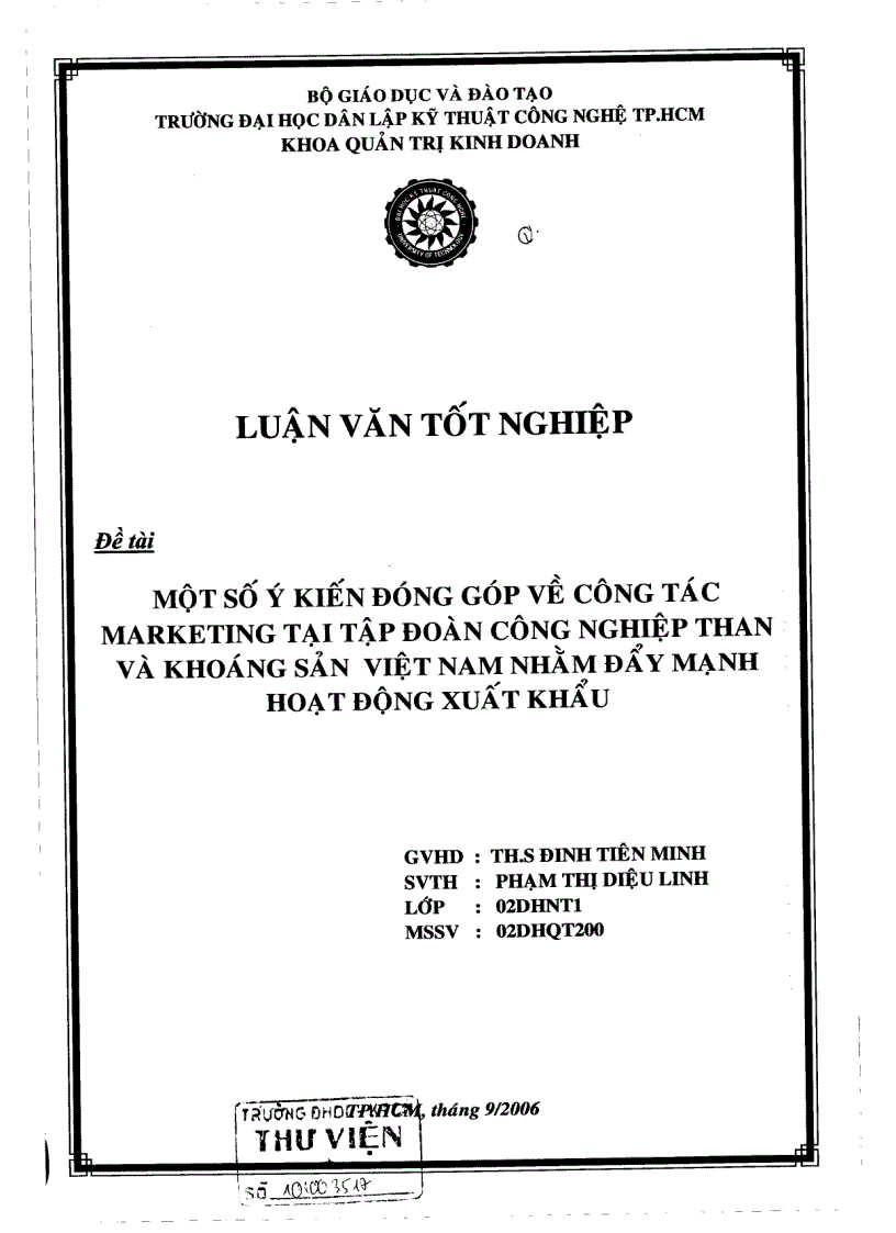 image for page Một số ý kiến đóng góp về công tác Marketing tại tập đoàn công nghiệp than và khoáng sản Việt Nam nhằm đẩy mạnh hoạt động xuất khẩu