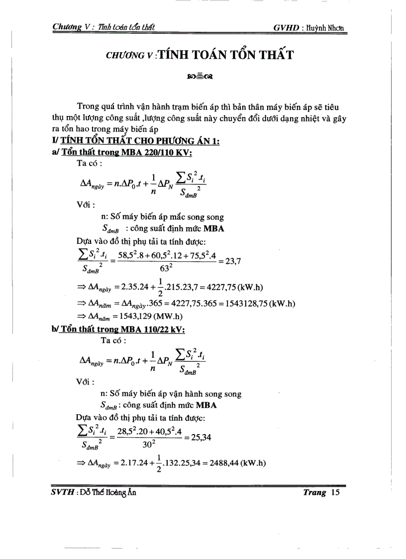 image for page Thiết kế trạm biến áp 220 110 22kV