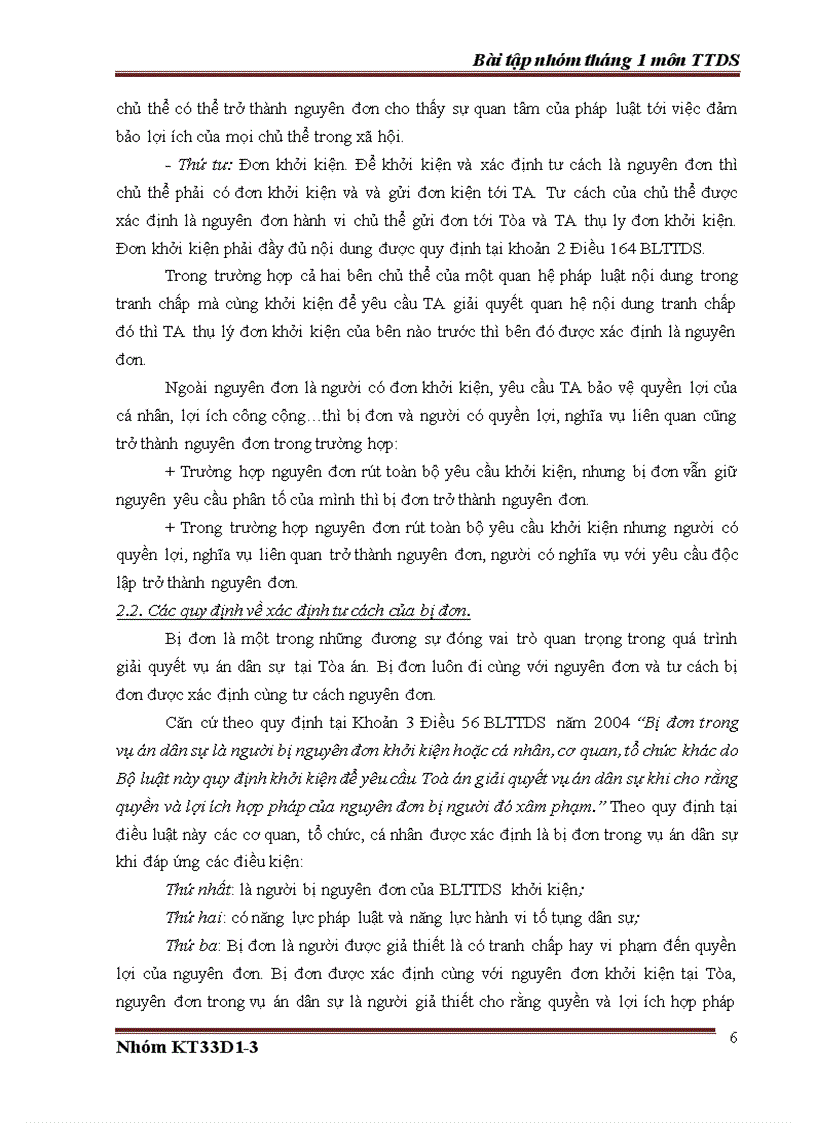image for page Bài tập tố tụng dân sự Đương sự trong vụ án dân sự trong vụ án dân sự