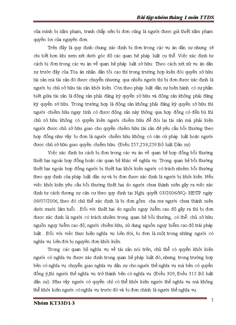 image for page Bài tập tố tụng dân sự Đương sự trong vụ án dân sự trong vụ án dân sự