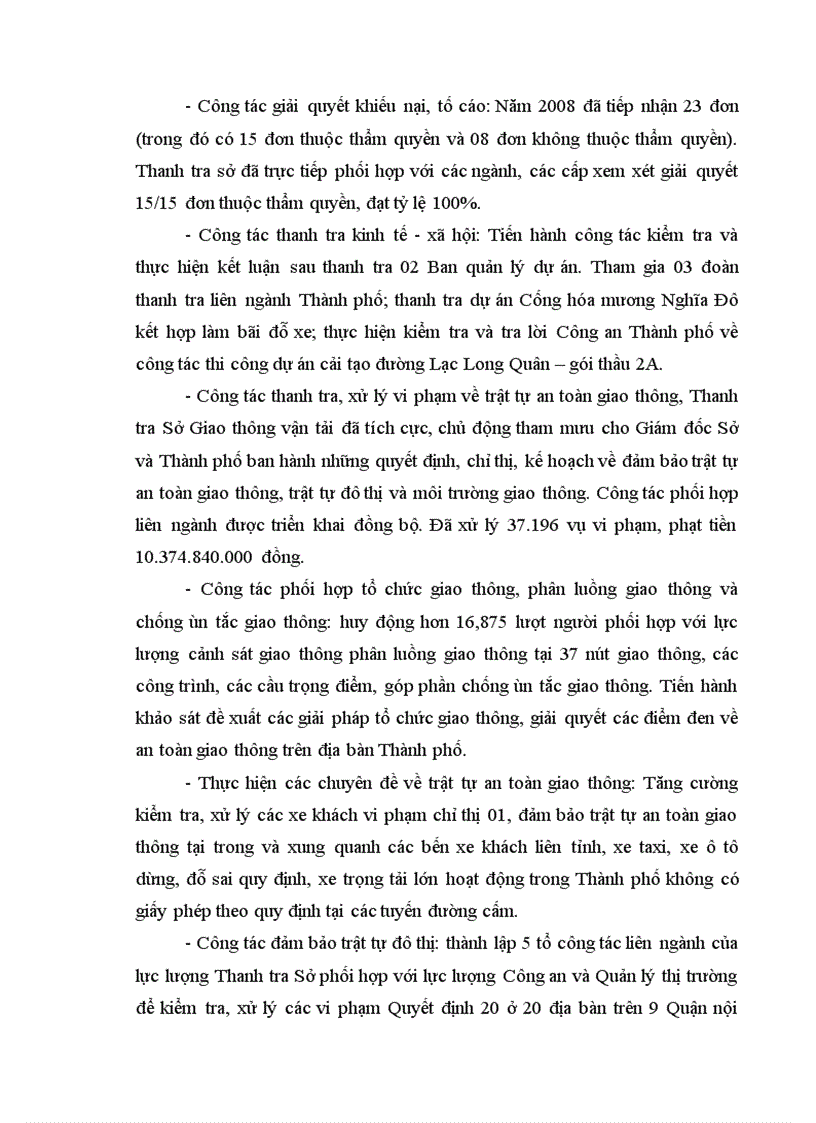 image for page Nâng cao năng lực phẩm chất lượng Thanh tra Sở giao thông vận tải Thành phố Hà Nội